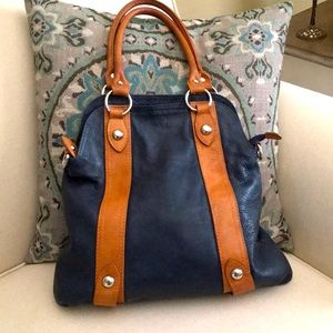 GENUINE ITALIAN LEATHER Navy purse, purchased in Italy. New without tags.